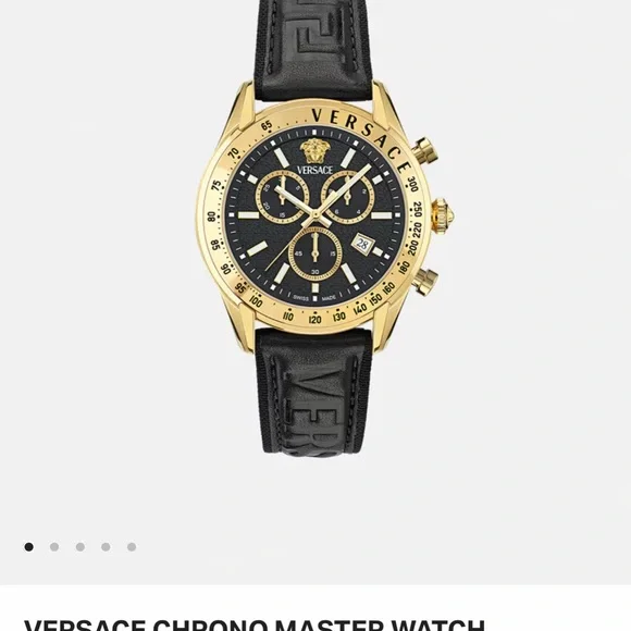 Versace Black and Gold Chronograph Watch - Picture 3 of 5